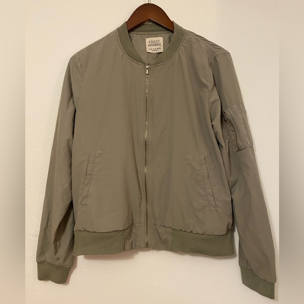Olive Green lightweight zip up